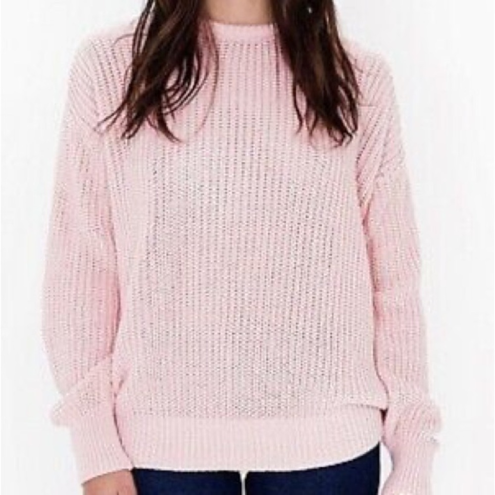 american apparel pink fisherman sweater